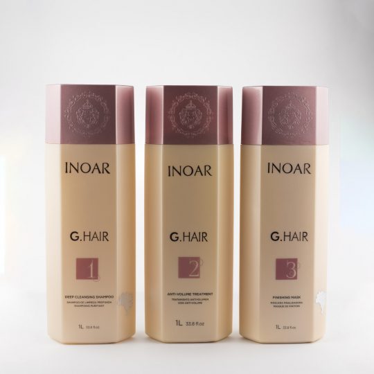 Kit Lissage Brésilien Inoar G-HAIR 3x1L