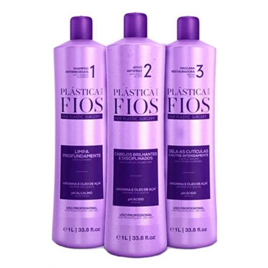 Kit Lissage Plastica Dos Fios CADIVEU 3x1L