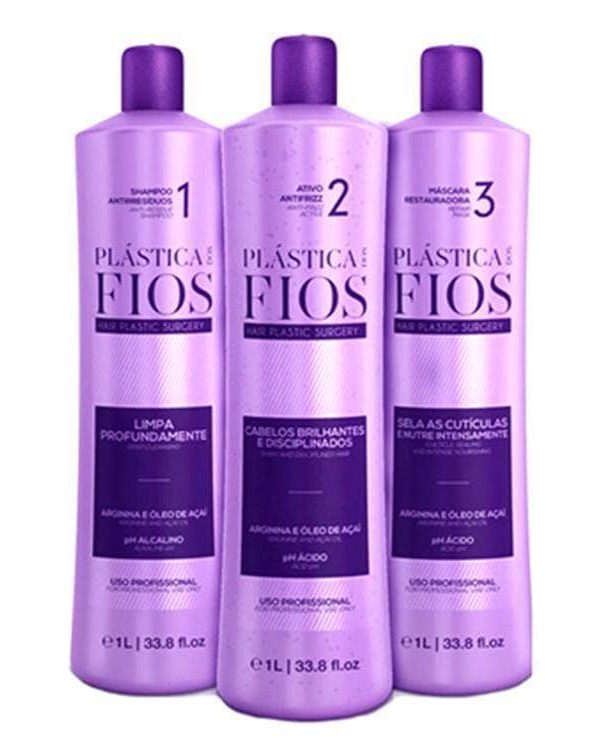 Kit Lissage Plastica Dos Fios CADIVEU 3x1L